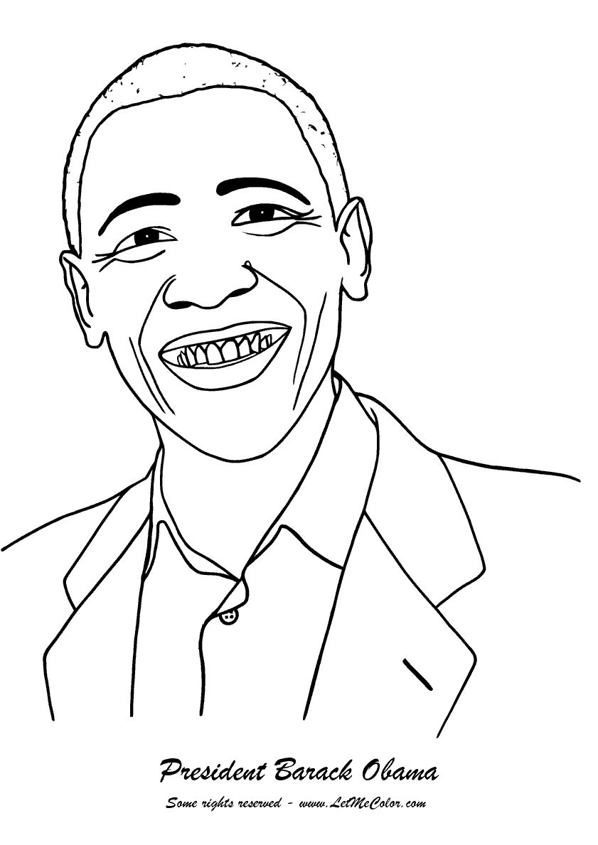 obama coloring pages - photo #19