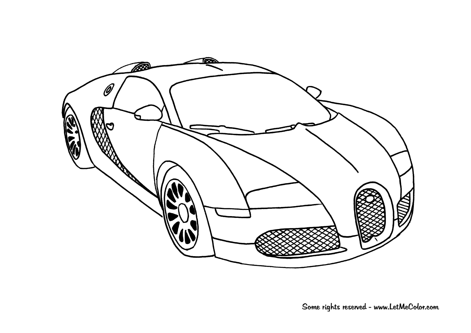 cars coloring page bugatti veyron