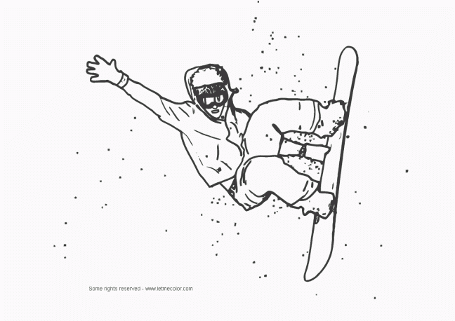 snowboard_coloring_page