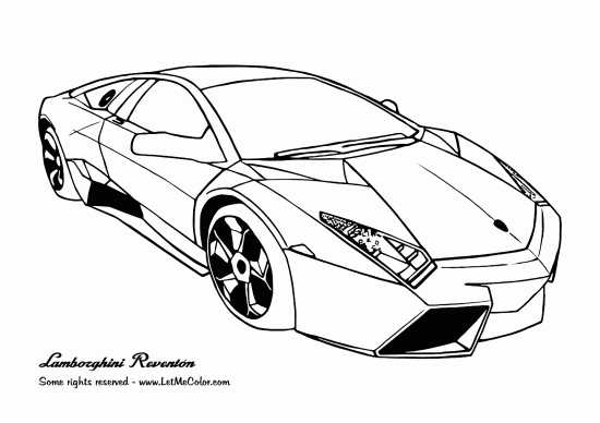 550-thumb-Cars-coloring-page-Lamborghini-Reventon