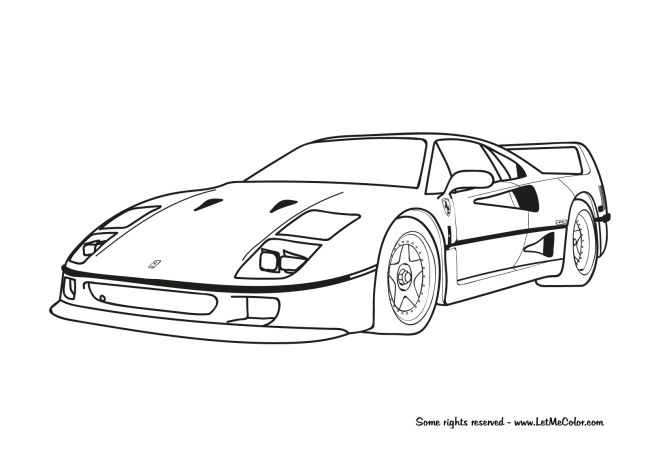 Cars-coloring-page-Ferrari-F40-Letmecolor.com_