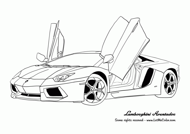 Cars-coloring-page-Lamborghini-Aventador