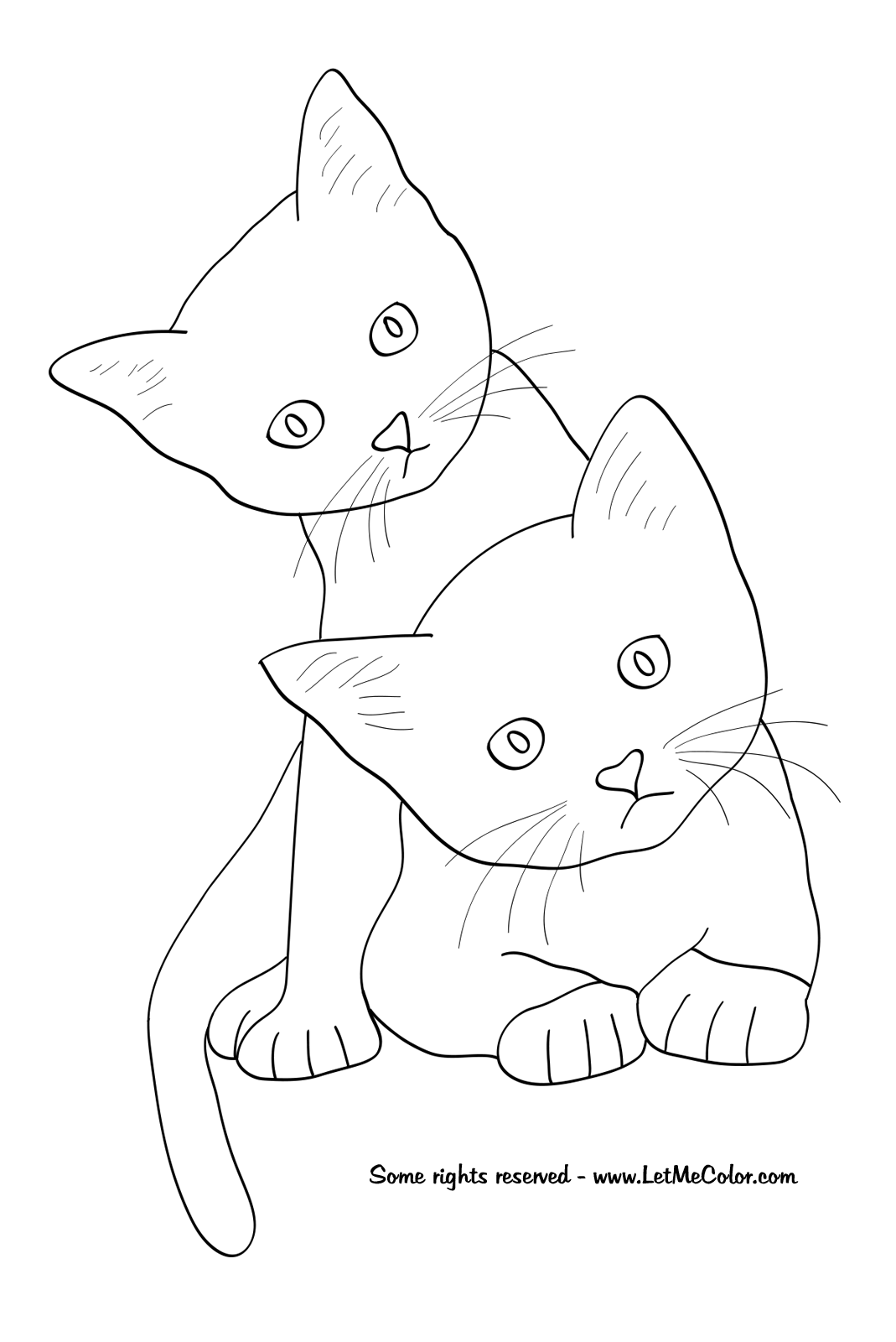 calico cat coloring pages - photo #33